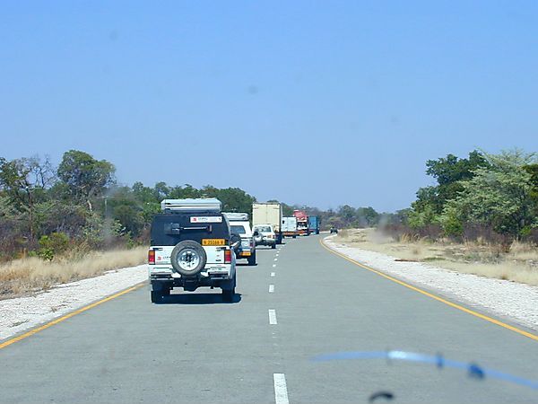 Convoy Through Caprivi Strip, Namibia