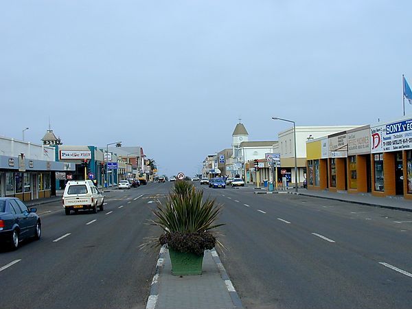 Street Scene In Swakopmund, Namibia