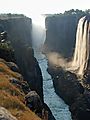 Victoria Falls Zambia Side During Low Season