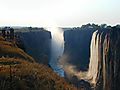 Victoria Falls, Zambia Side In Low Water Season