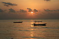 fisher boat sunrise