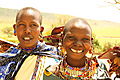 Gap-toothed Masai Women Souvenir Sellers.