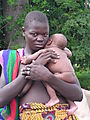 Young Girl And New-born In Tamberma Valley.